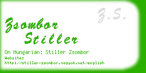 zsombor stiller business card